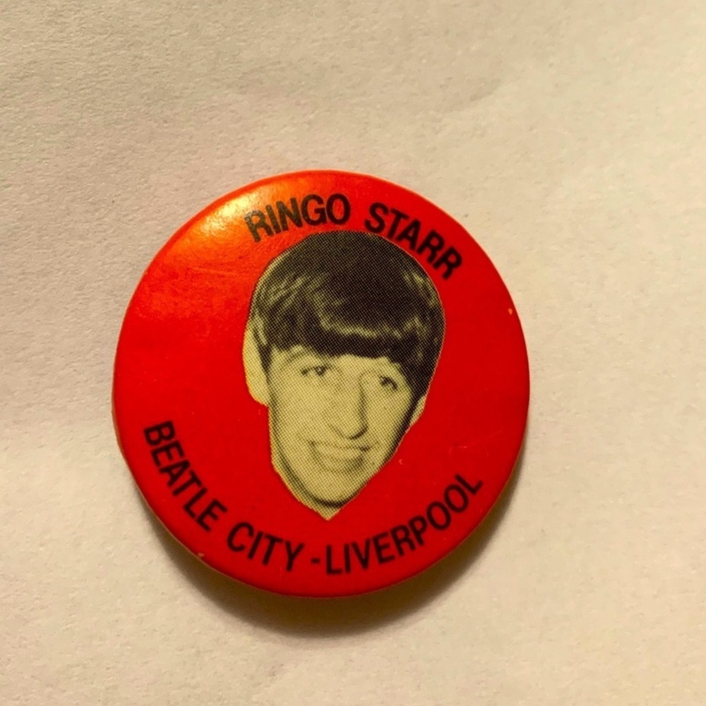 Vintage Beatles Ringo Starr Button Pin